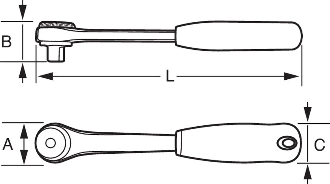 Bahco 8120-1/4 Ratelgewricht 266mm