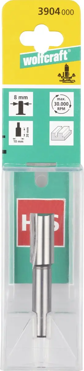 Wolfcraft Groeffrees HSS 10mm - Voor Bovenfrees