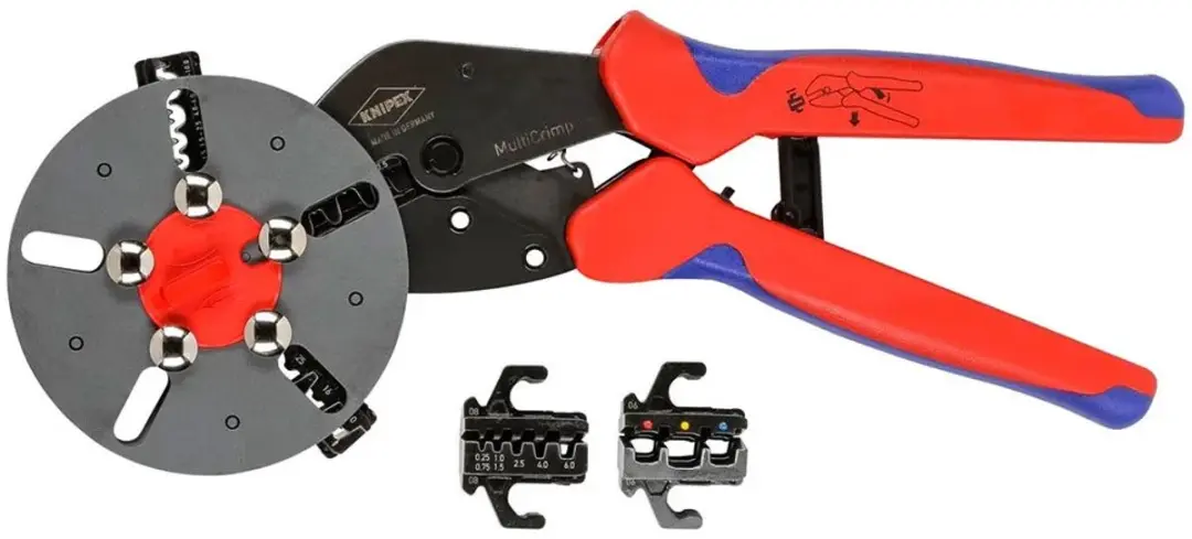 Knipex 97 33 02 MultiCrimp Krimphefboomtang - 3 Krimpprofielen