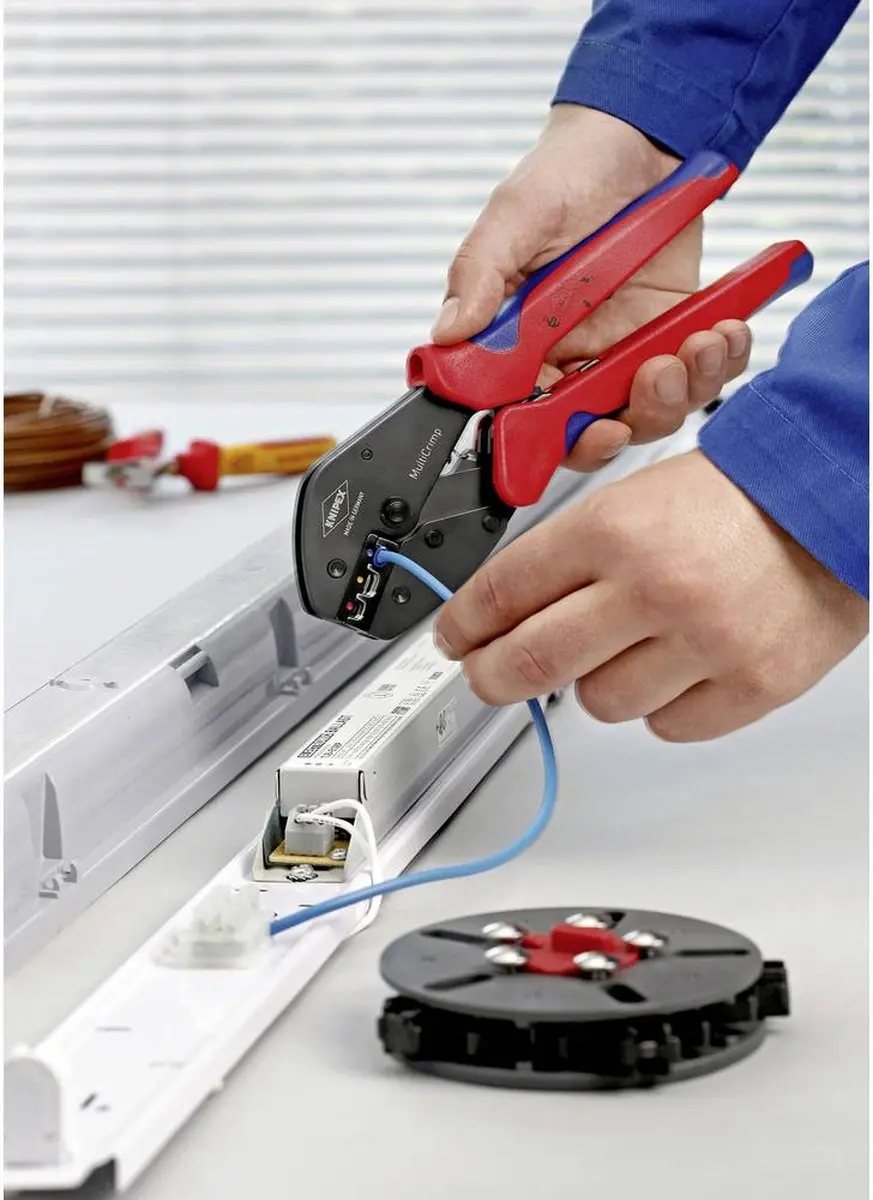 Knipex 97 33 02 MultiCrimp Krimphefboomtang - 3 Krimpprofielen