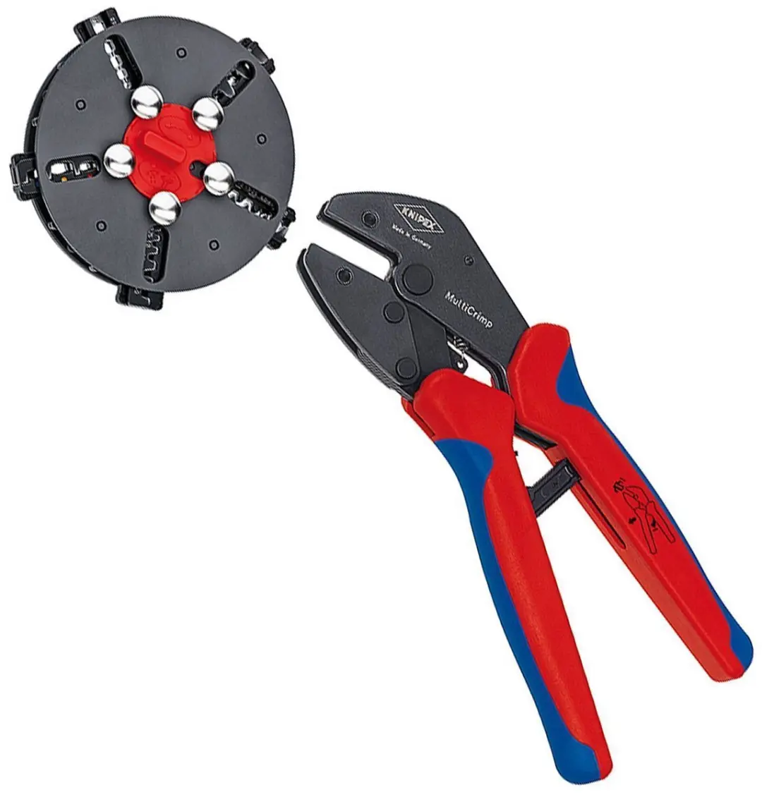 Knipex 97 33 02 MultiCrimp Krimphefboomtang - 3 Krimpprofielen