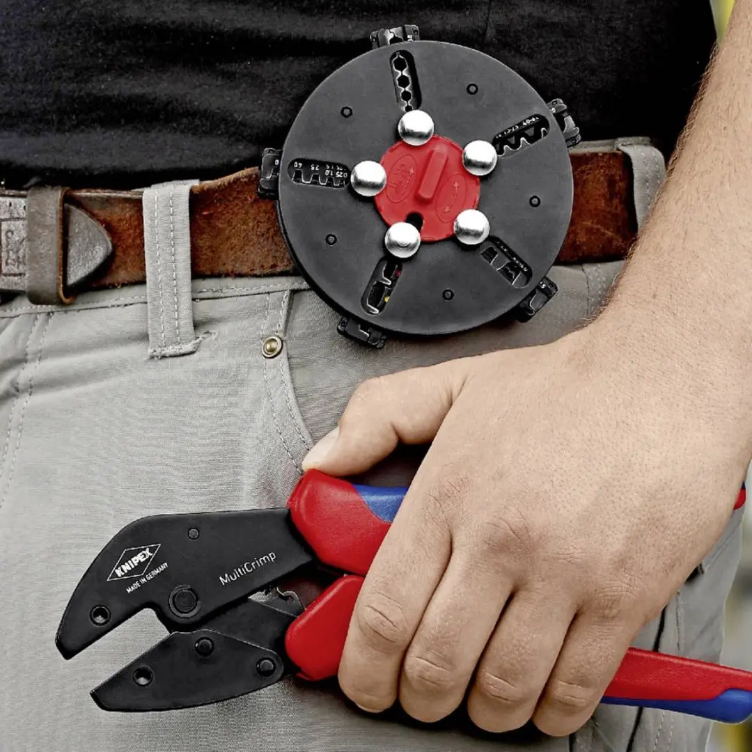 Knipex 97 33 02 MultiCrimp Krimphefboomtang - 3 Krimpprofielen - afbeelding 6 van 6