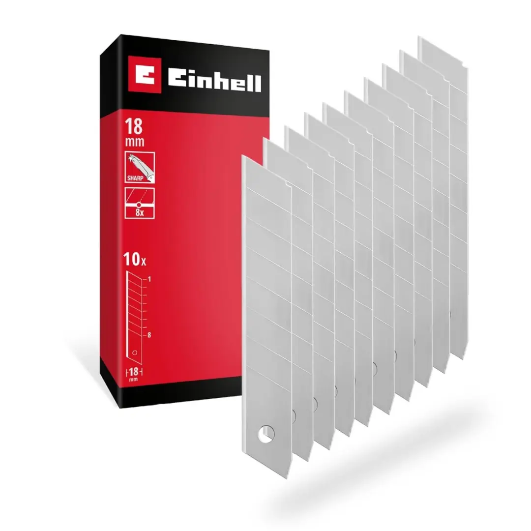 Einhell Afbreekmesjesset 10-delig 18mm