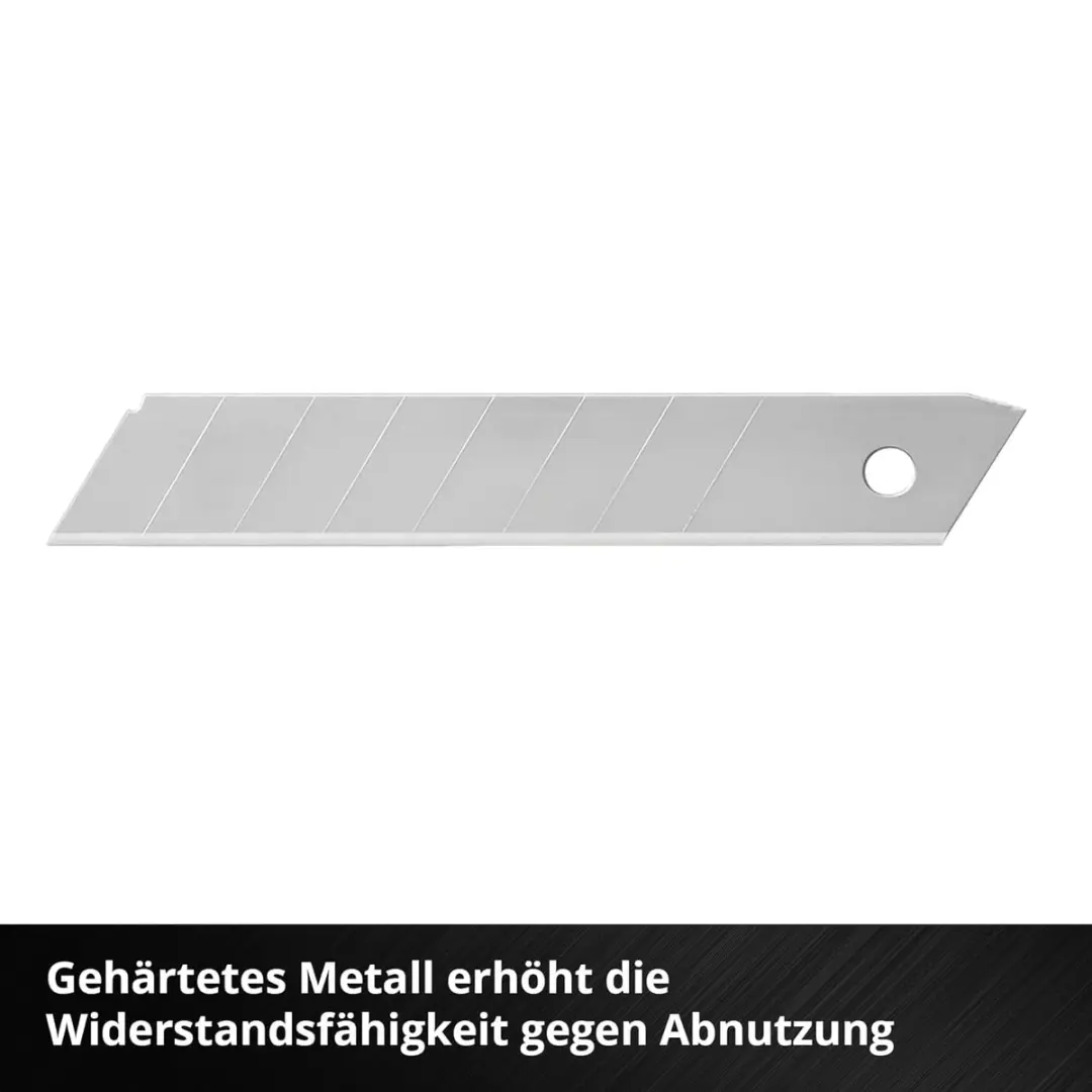 Einhell Afbreekmesjesset 10-delig 18mm - Gehard metaal