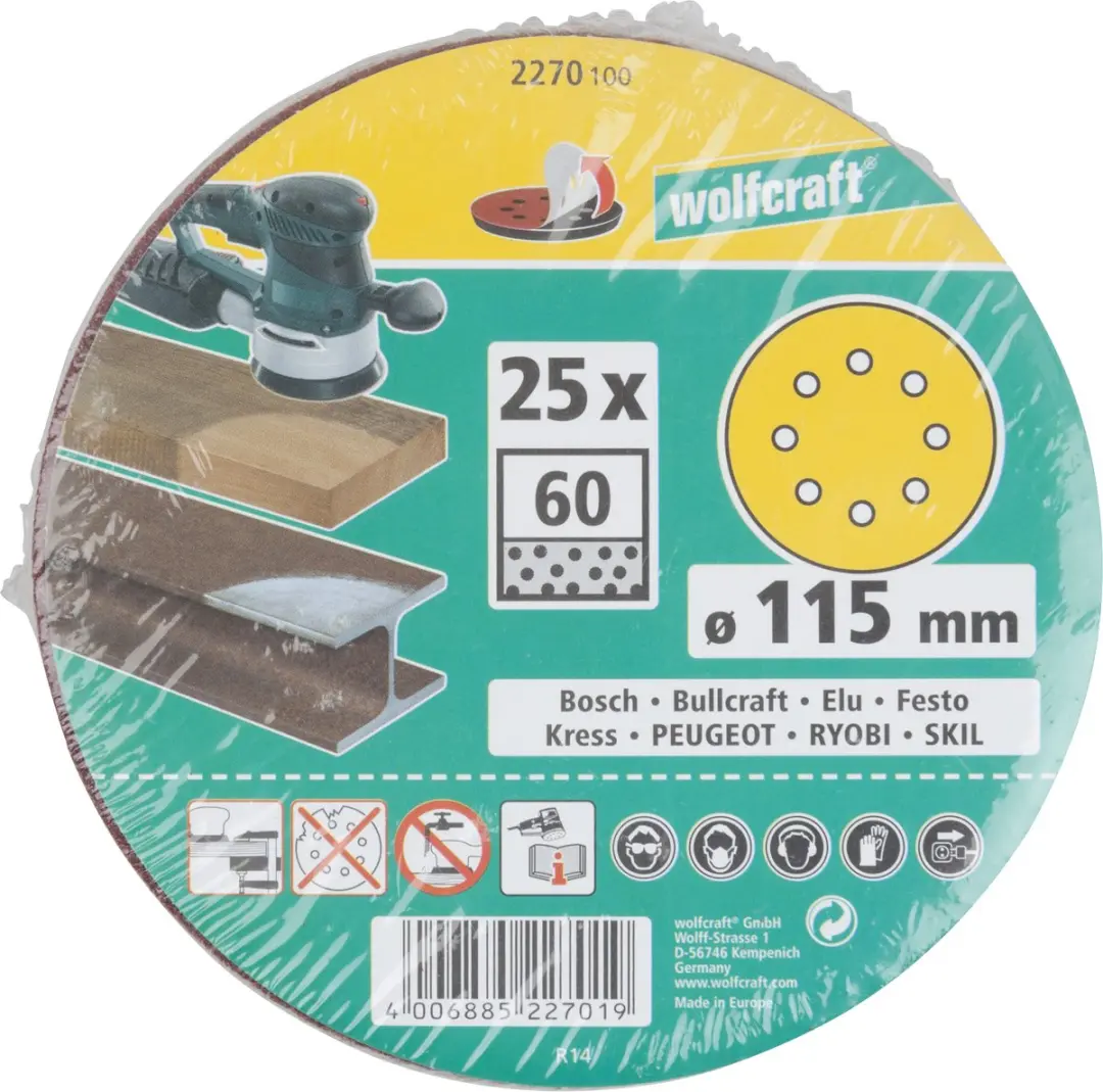 Wolfcraft Schuurpapier Korrel 60