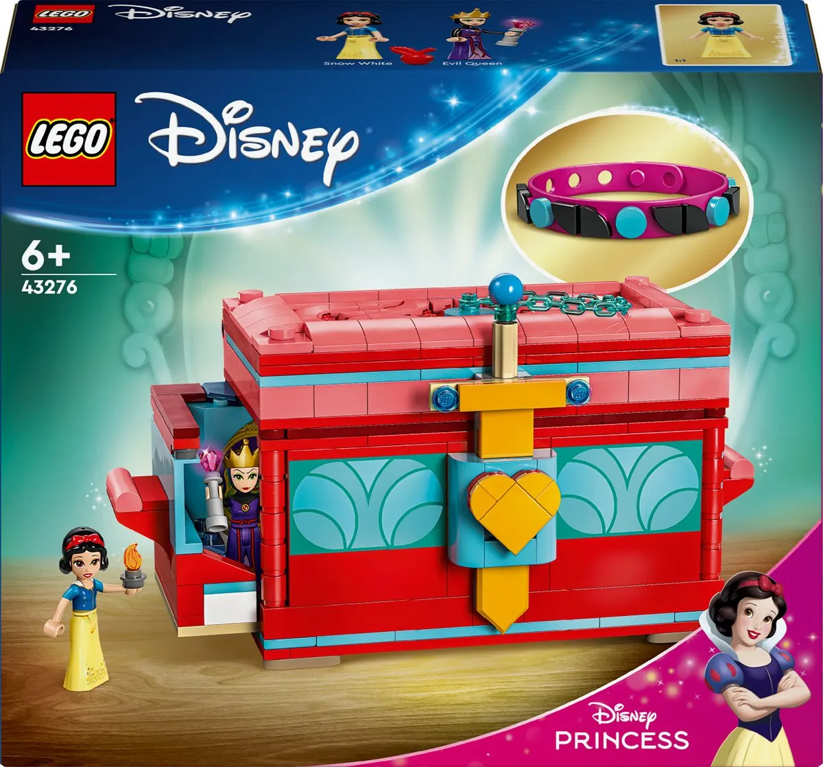 LEGO Disney Sneeuwwitje Sieradendoos 43276 - 358 Stukken - Blauw