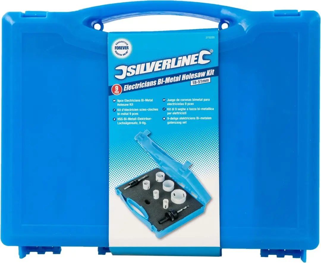 Silverline Bimetalen Gatenzaagset 18-51mm - 9-delig