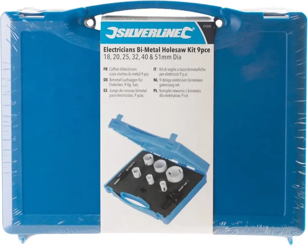 Silverline Bimetalen Gatenzaagset 18-51mm - 9-delig