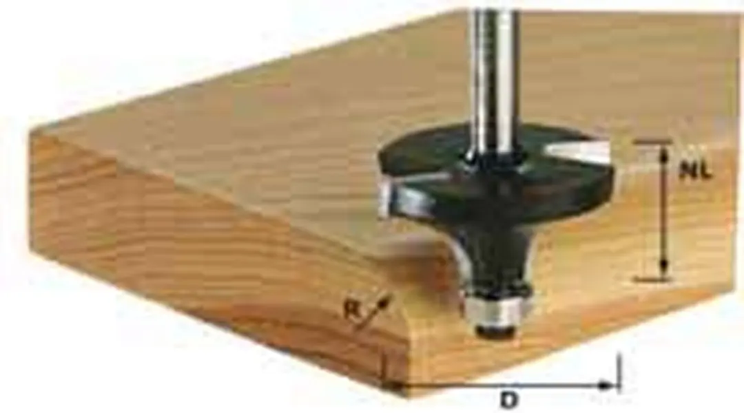 Festool HW S8 Afrondfrees 491017 - 8mm