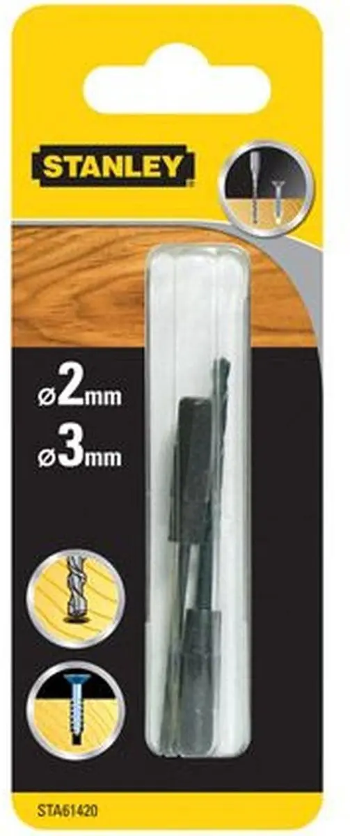 Stanley STA61420-XJ Voorboortjes 2-3mm