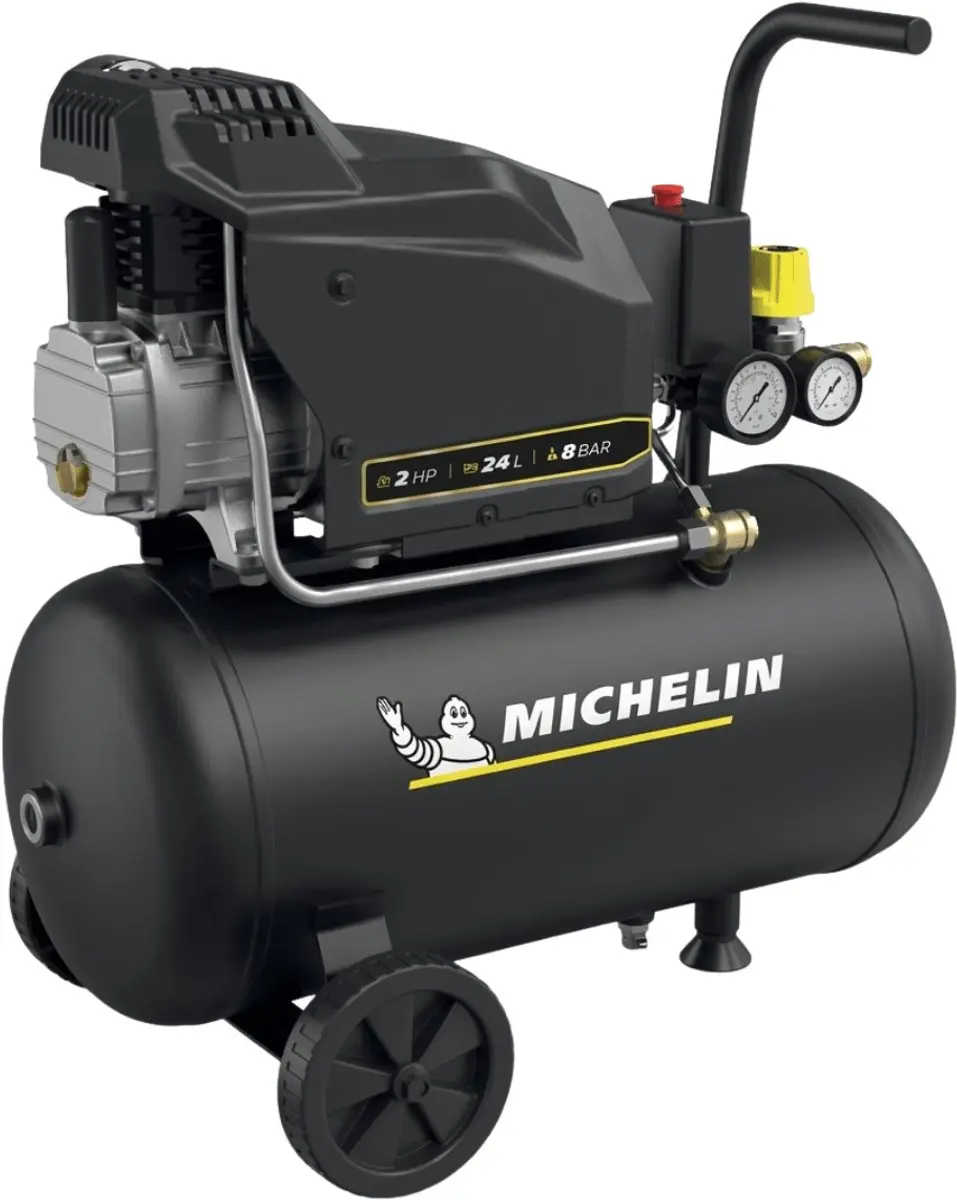 Michelin MX POP AIR 24-2 Oliegesmeerde Compressor 24L