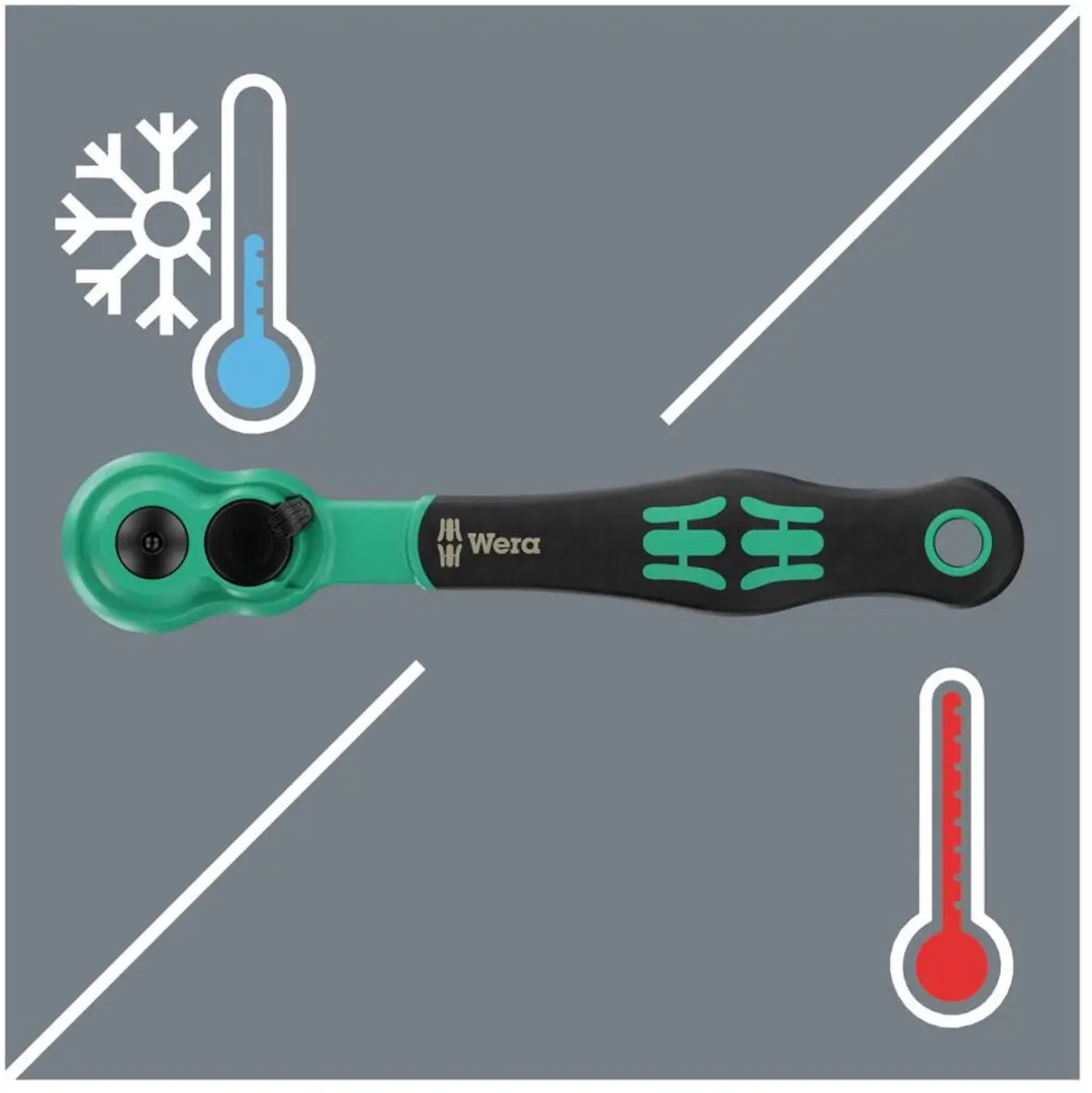 Wera 8010 A Zyklop Ratelsleutel 1/4" - 144 Tanden - Kleurloos