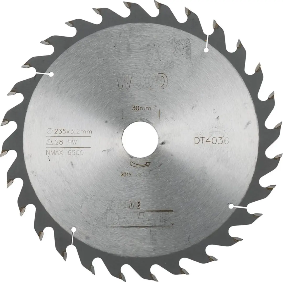DeWalt DT4036-QZ Cirkelzaagblad Hout 235mm 28T - afbeelding 3 van 4