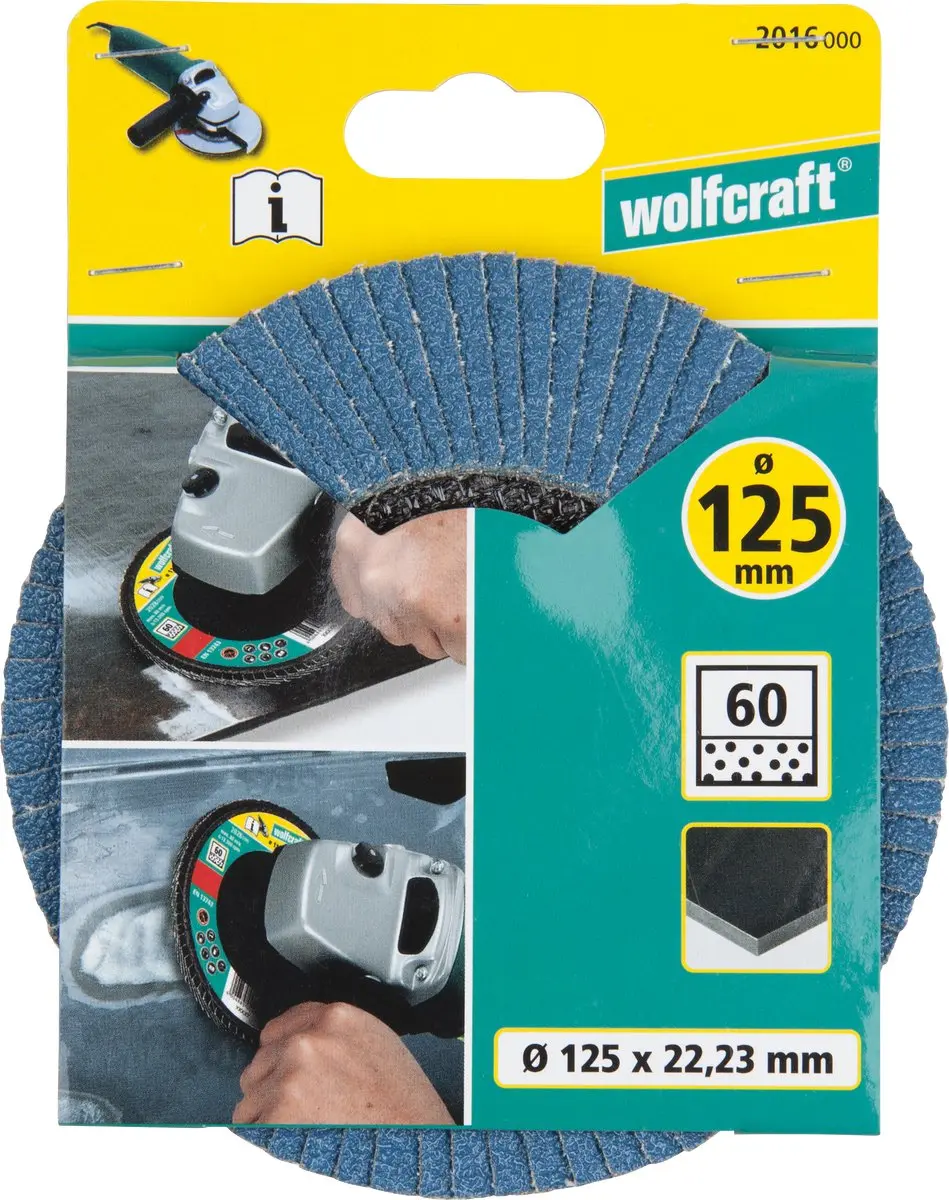 Wolfcraft Lamellenschijf 125mm Korrel 60