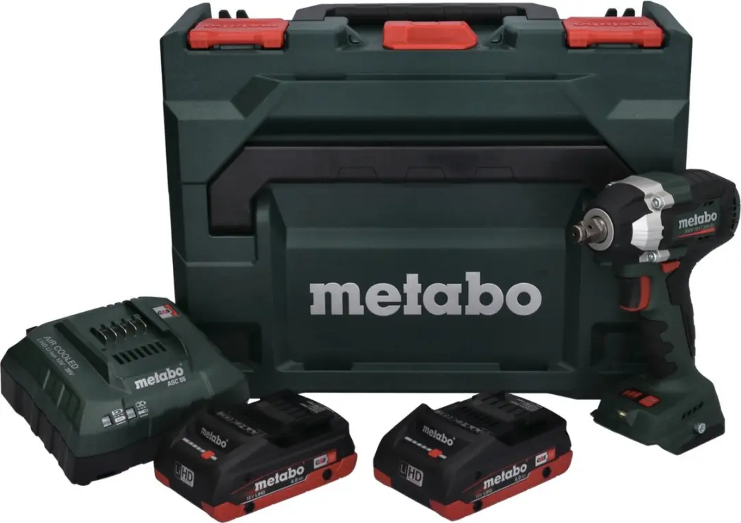 Metabo SSW 18 LT 300 BL Accu-slagschroevendraaier 300Nm - 2x 4,0Ah + Oplader + MetaBOX