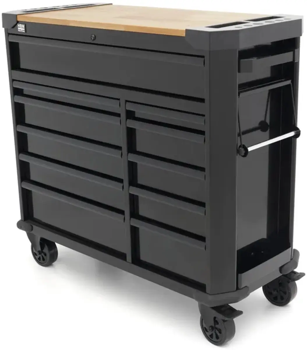 HBM 11-Laden Gereedschapswagen 109cm - 400kg - Zwart