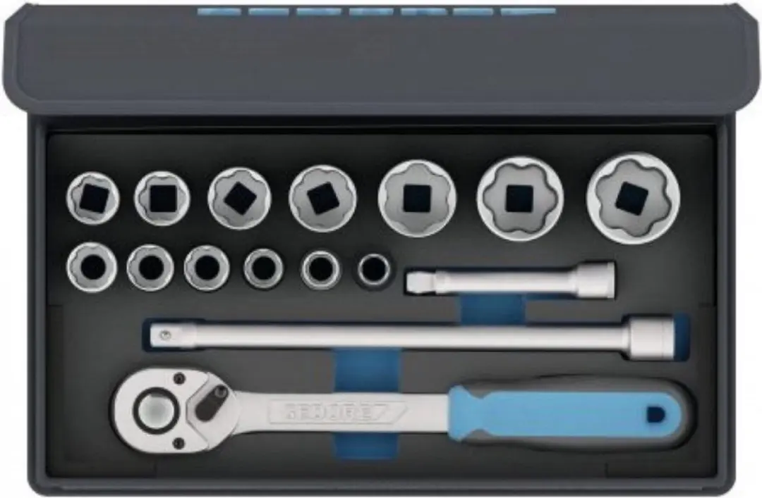 Gedore TC 19 MU-10 Dopsleutelset 16-delig
