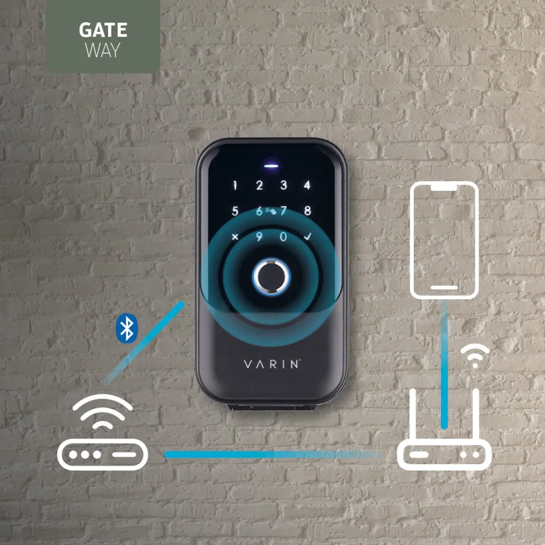 Varin Smart Sleutelkluis VA-F001 - Touchscreen & Bluetooth Gateway - Zwart