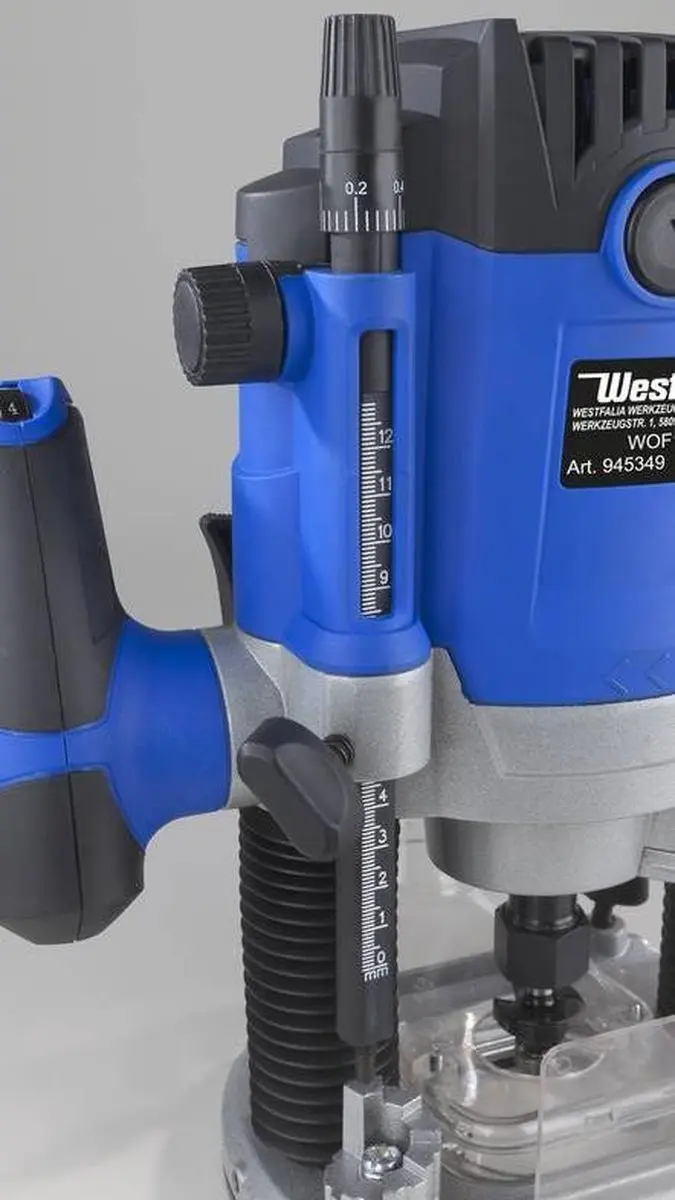 Westfalia WOF1600 Router Bovenfrees 1600W - Blauw/Zwart