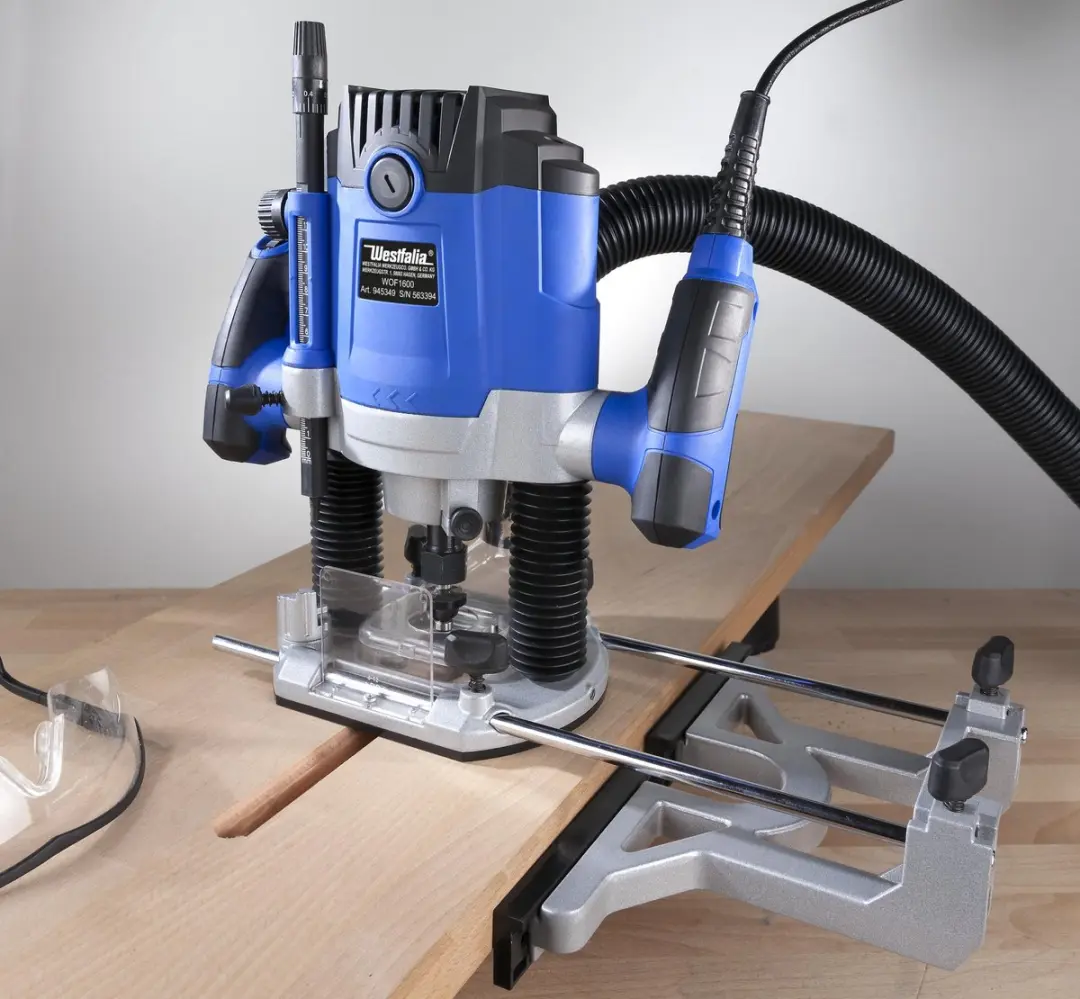 Westfalia WOF1600 Router Bovenfrees 1600W - Blauw/Zwart