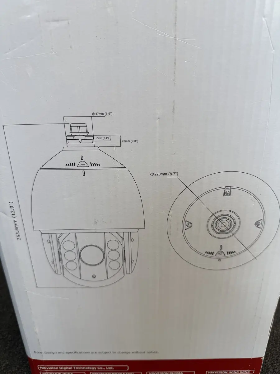 Hikvision DS-2DE7184-AE IP Buiten Dome Camera - 20x Zoom - Wit