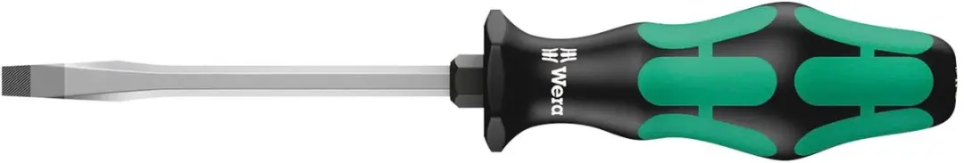 Wera 334 SK Schroevendraaier 3,5x0,6x75mm - SL 3.5 - Groen/Zwart