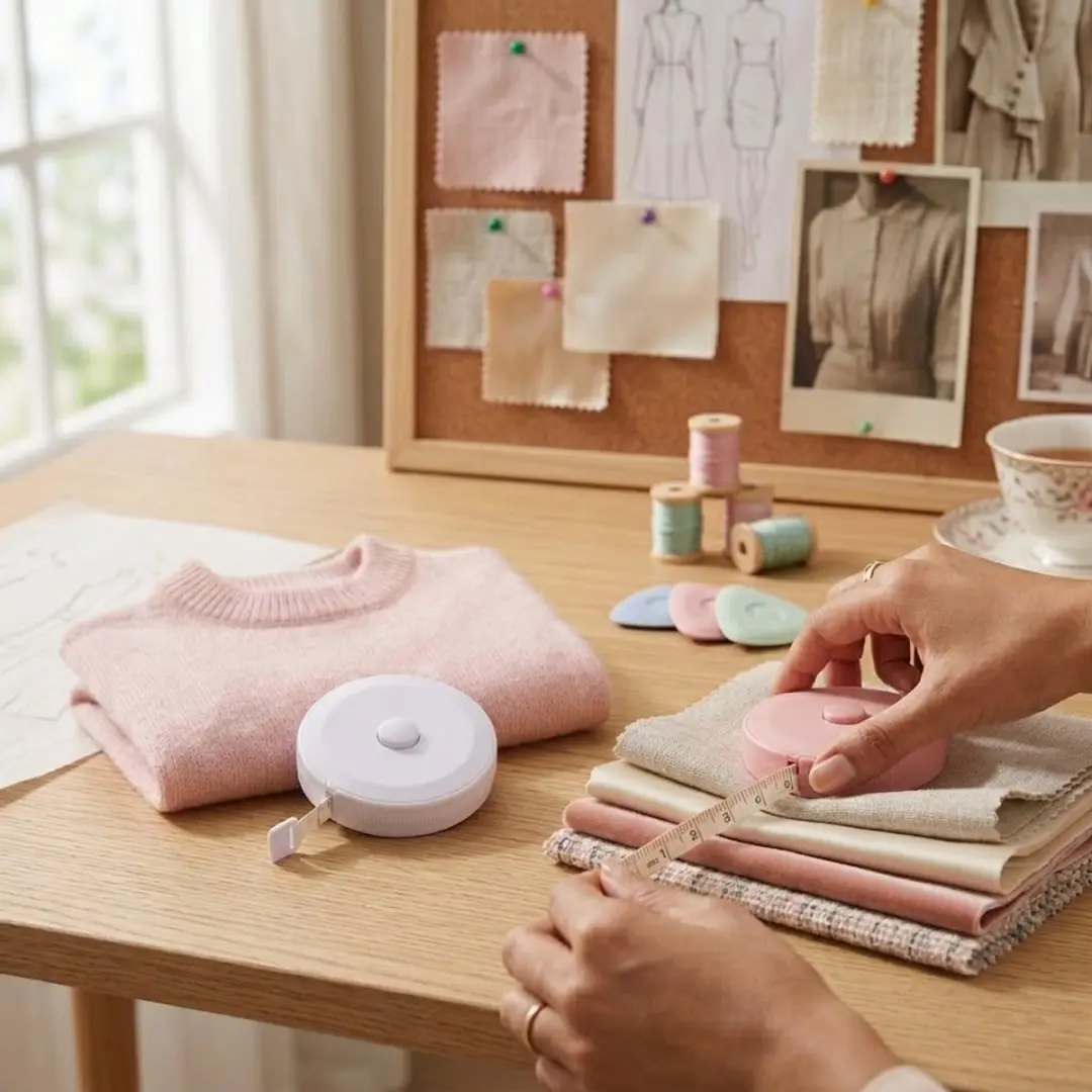 Nuvex Roze Wit Meetlint - 3m Compact