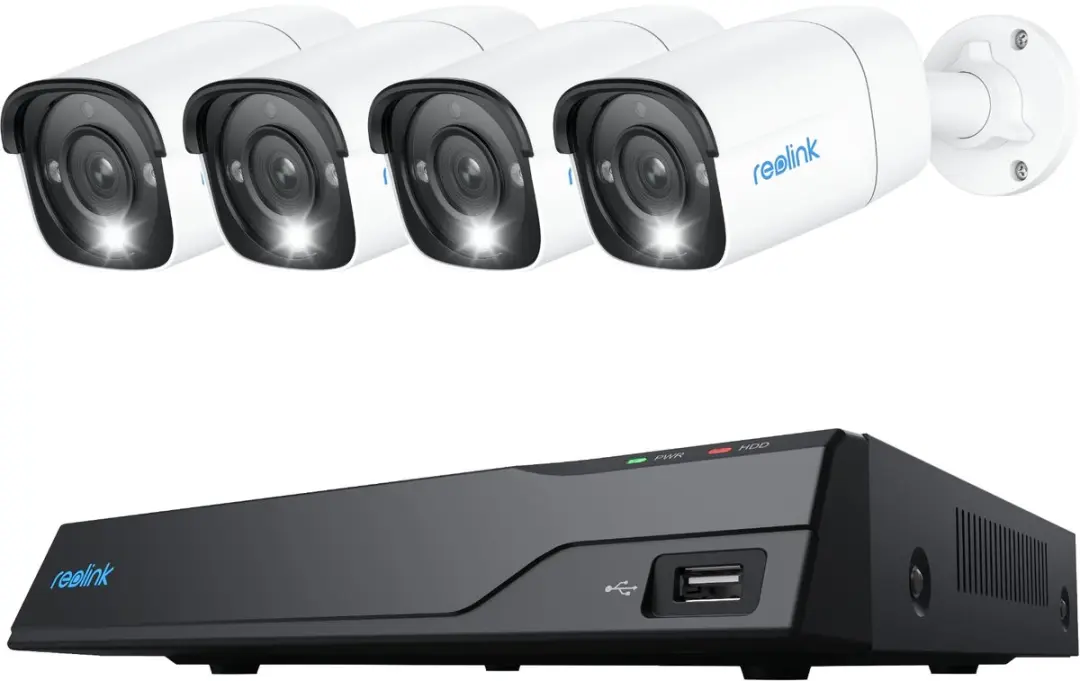 Reolink NVS8-12MB4 NVR - 12MP PoE Wit - 4 Stuks