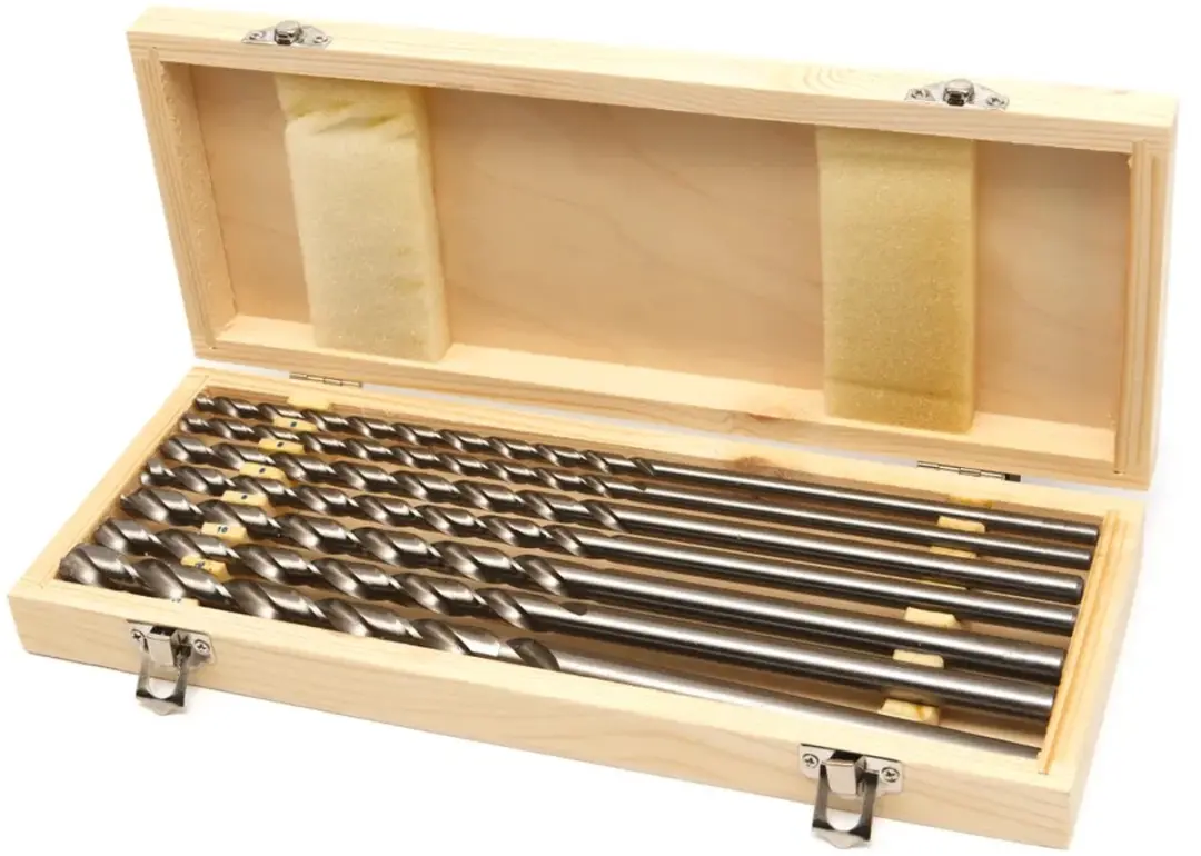 HBM Machines 7-delige Lange HSS TIN Gecoate Borenset