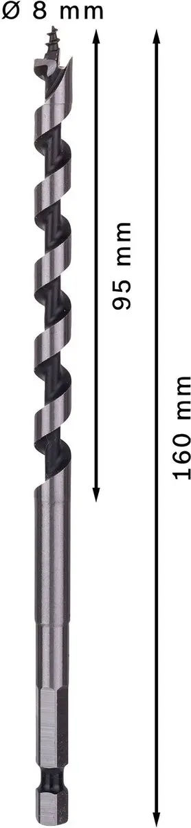 Bosch Professional Slangenboor 8x160mm - Hout