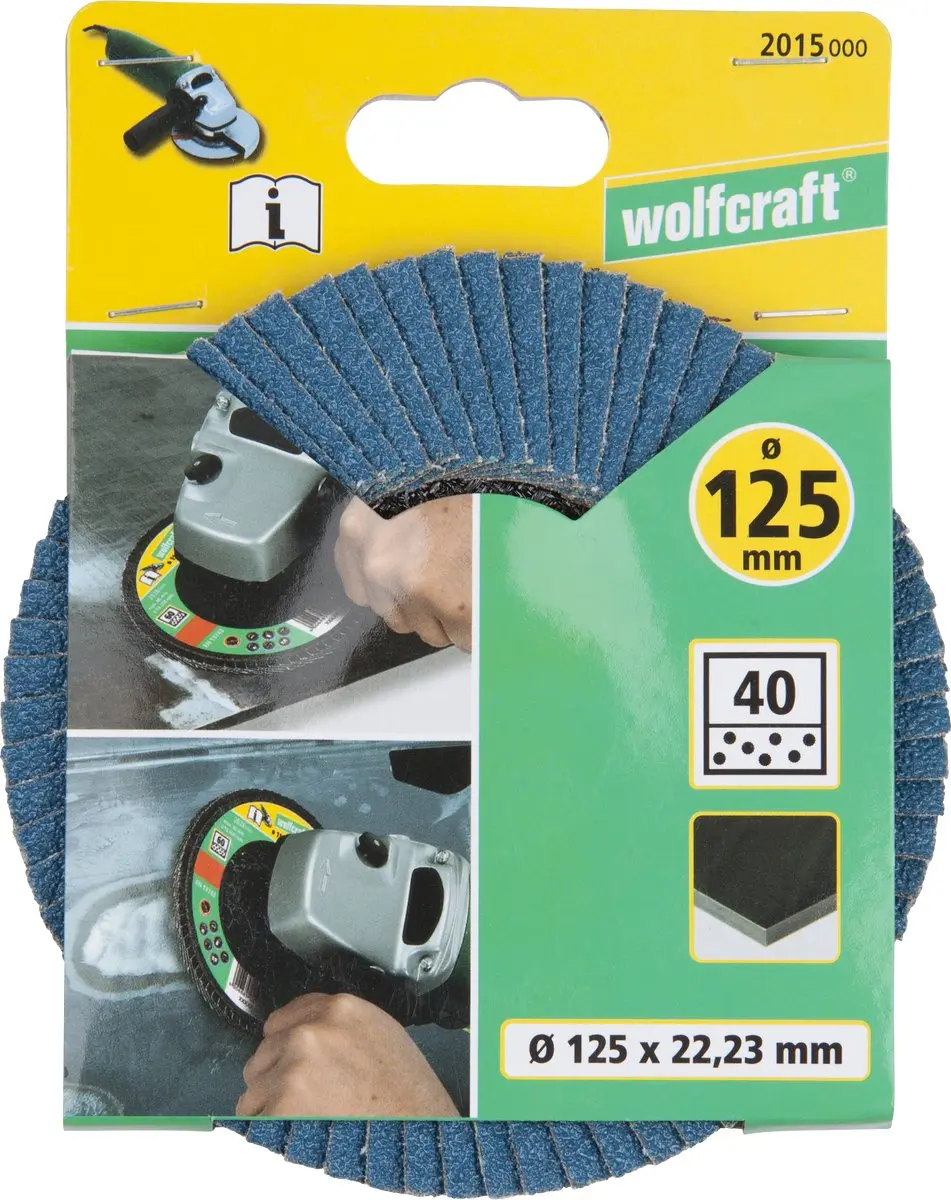 Wolfcraft Lamellenschijf 125mm Korrel 40