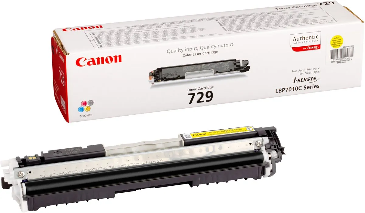 Canon CRG-729 C Tonercartridge Geel - 1200 Pagina's