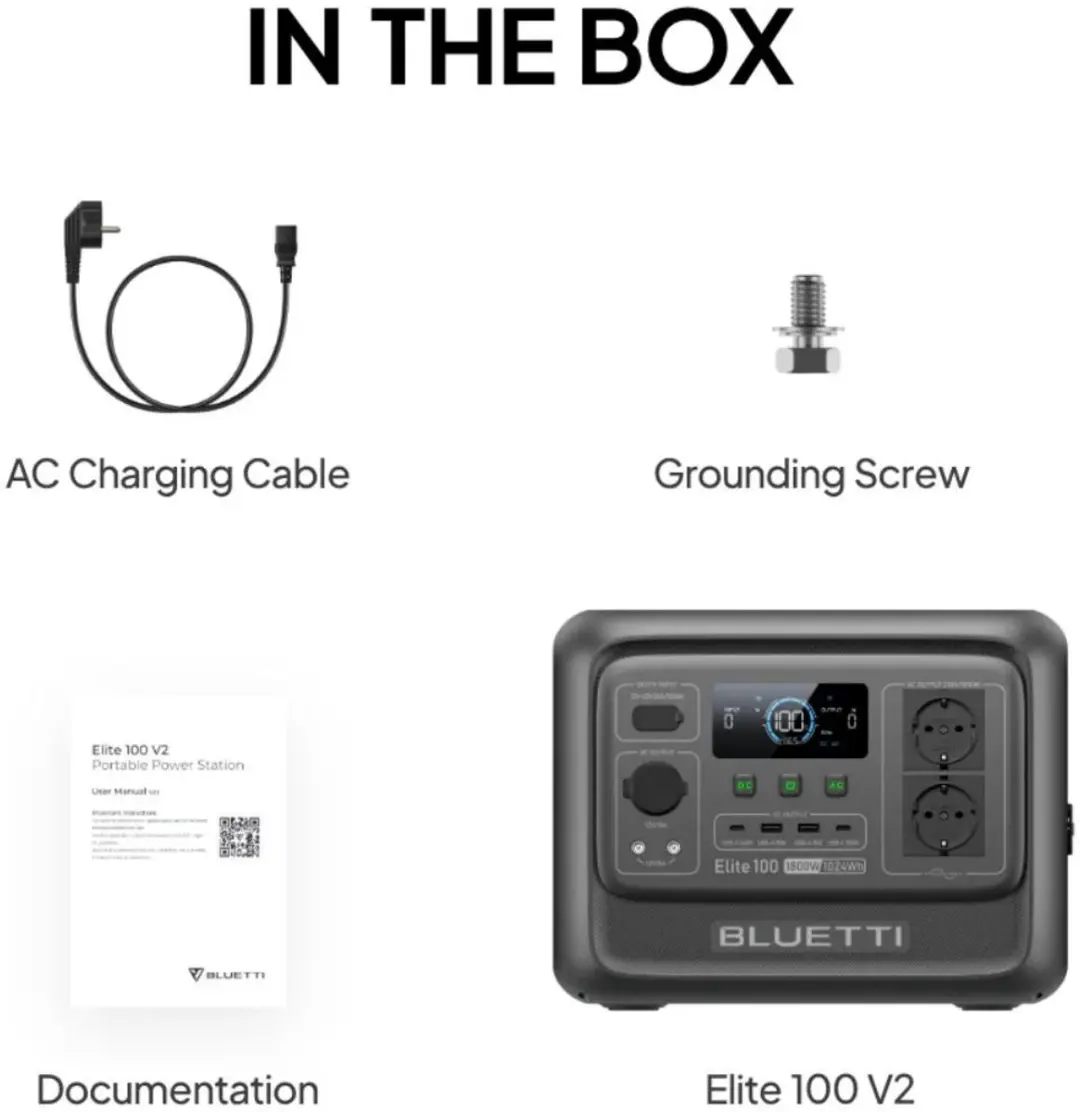 Bluetti Elite 100 V2 Powerstation 1024Wh - 1800W