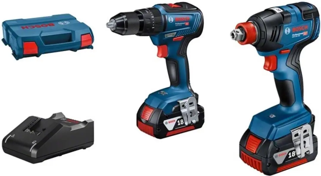 Bosch Professional GSB 18V-55 CombiPack - 2x 4.0Ah accu's