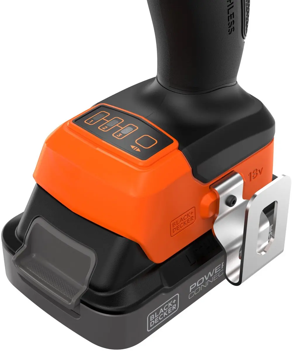 BLACK+DECKER BLIM78E1K-QW Slagschroevendraaier 18V - 3 snelheden - 2,5Ah
