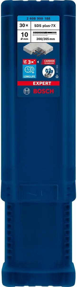 Bosch Professional EXPERT SDS plus-7X Hamerboor 10x200mm - 30 Stuks
