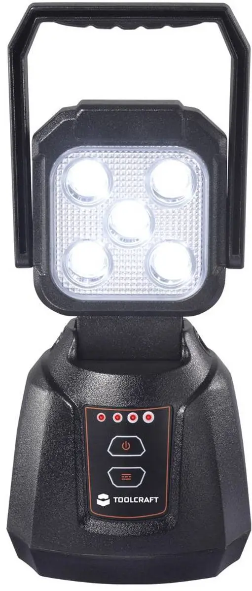 TOOLCRAFT TO-10355277 Accu Handschijnwerper 1125 Lm - Zwart