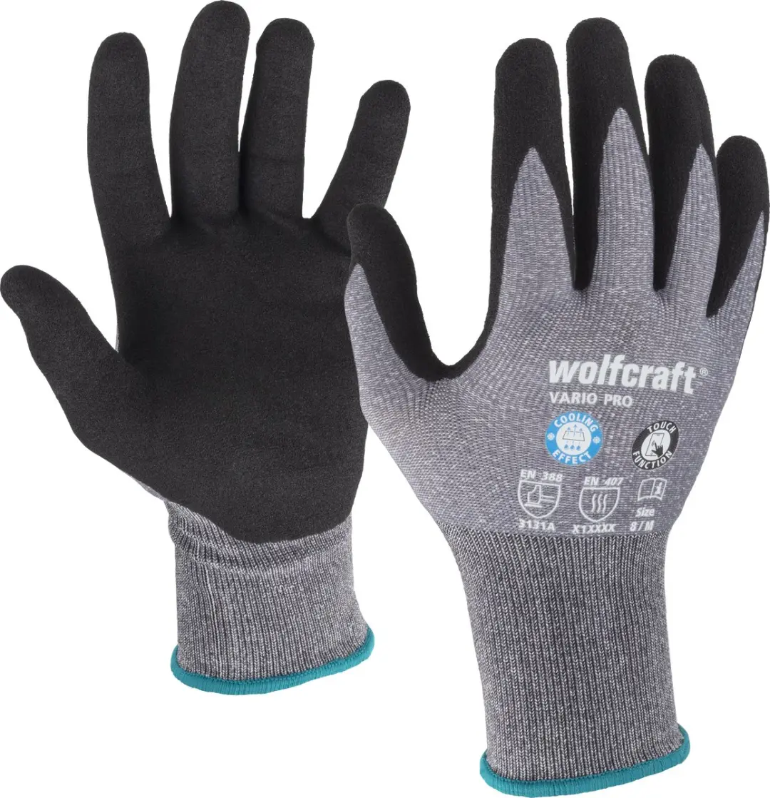 Wolfcraft Thermatech Nitril Werkhandschoenen M