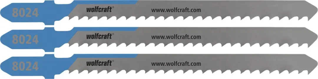 Wolfcraft HSS Decoupeerzaagbladen T-schacht 3 Stuks