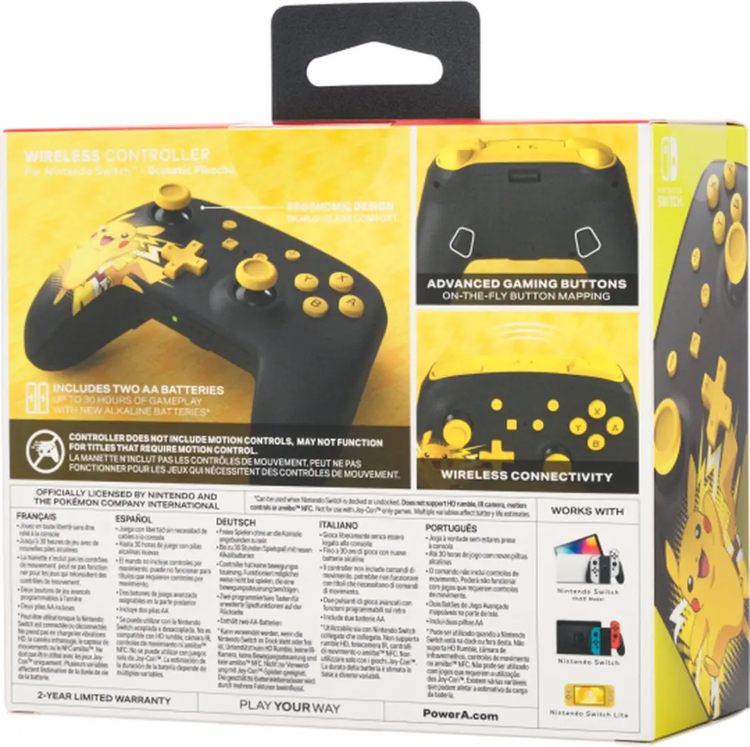 POWERA NSGP0016-01 Draadloze Controller - Pikachu Ecstatisch