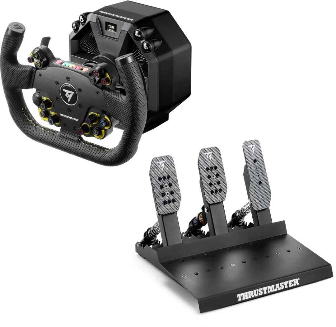 Thrustmaster T598 Servo Base EVO Racing 31U Leather Raceline Pedals III LC Sim R