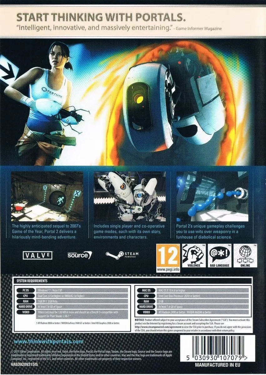 Electronic Arts Portal 2 - 2 Spelers