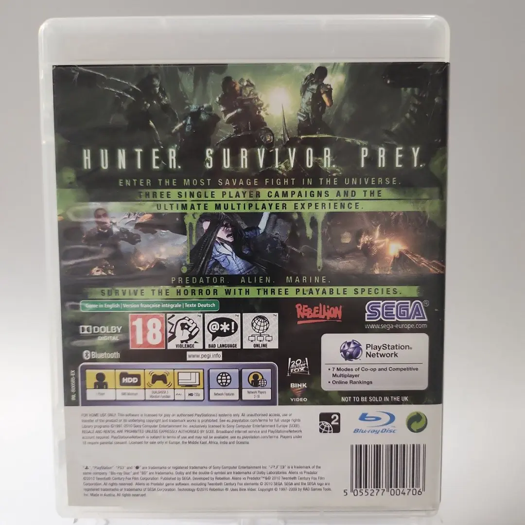 Sega Aliens vs Predator - 1 Speler