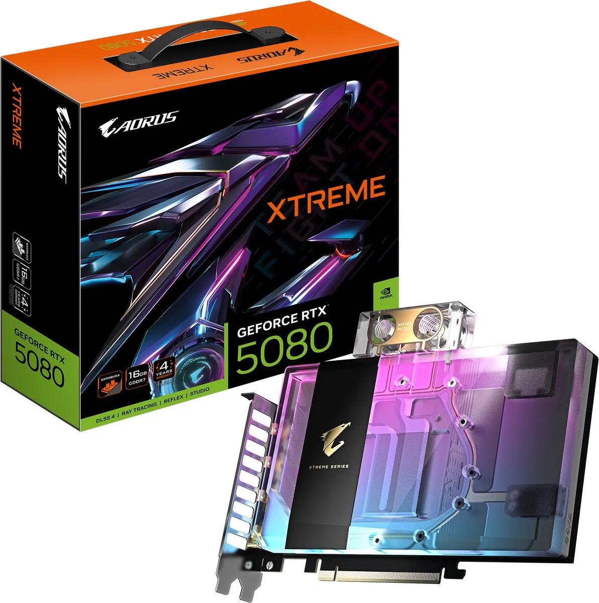 Gigabyte GeForce RTX 5080 AORUS XTREME WB 16G Videokaart