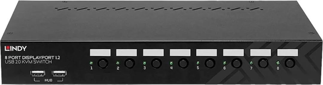 Lindy 39540 KVM-switch 8 Poorten DisplayPort - 4K