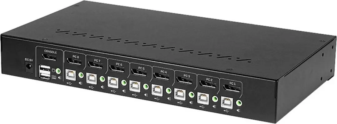 Lindy 39540 KVM-switch 8 Poorten DisplayPort - 4K - afbeelding 6 van 6