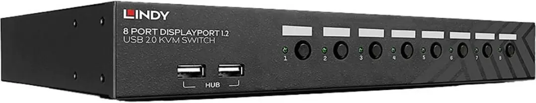 Lindy 39540 KVM-switch 8 Poorten DisplayPort - 4K