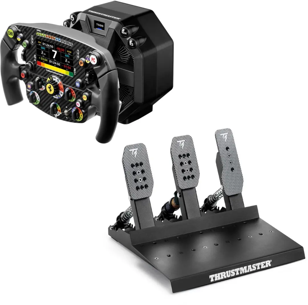 Thrustmaster T598 Servo Base + SF25 + Raceline Pedals III LC Sim Racing Set