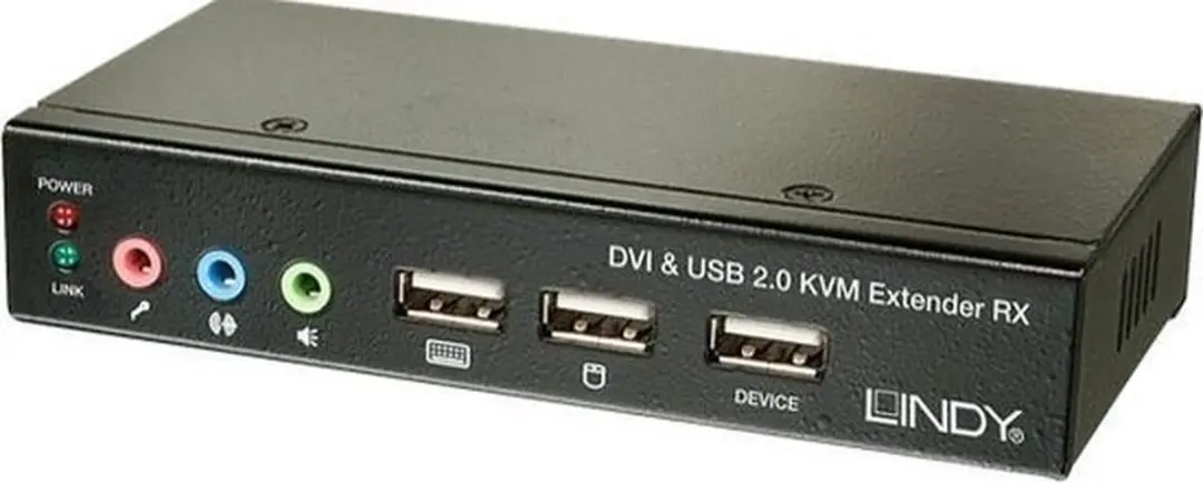 Lindy 39377 KVM-extender DVI - 1920x1200 - 2x USB 2.0