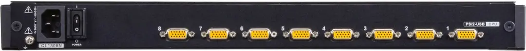 ATEN CL1308N KVM Switch 8-poorts - 48cm TFT VGA - afbeelding 3 van 6